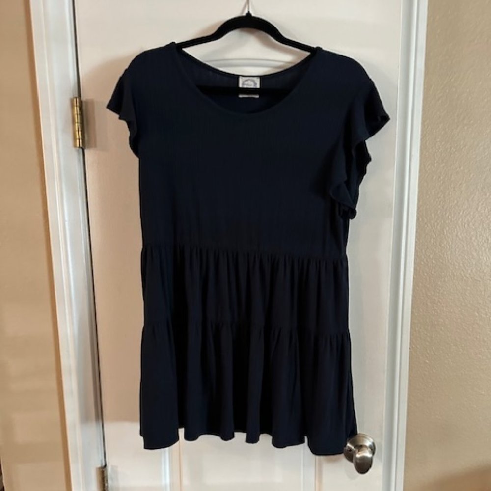 Blue Rain Dress/Long top Size Large